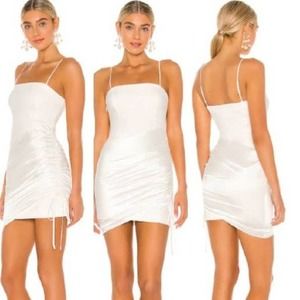Cinq a Sept Juliette Asymmetrical Bodycon Dress Ivory REVOLVE Sz. 4 NEW